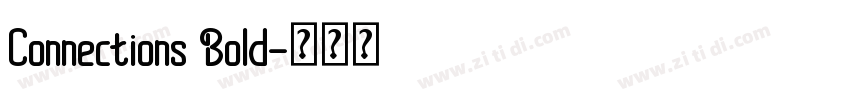 Connections Bold字体转换
